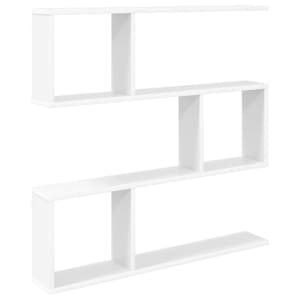 vidaXL Seinariiul Valge 80 x 12 x 79,5 cm Tehispuit