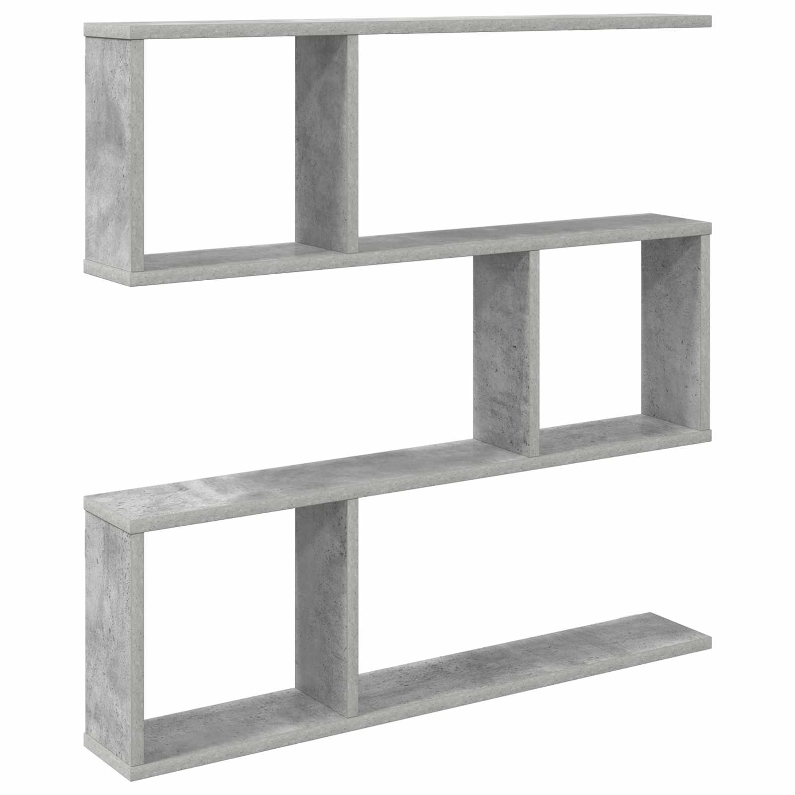 vidaXL Raft de perete Gri Beton 80 x 12 x 79,5 cm Lemn prelucrat