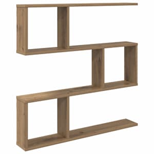 vidaXL Seinariiul Artisan tamm 80 x 12 x 79,5 cm Tehispuit