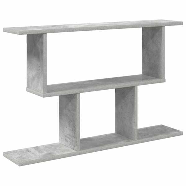 vidaXL Seinariiul Betoonhall 80 x 15 x 50,5 cm Tehispuit
