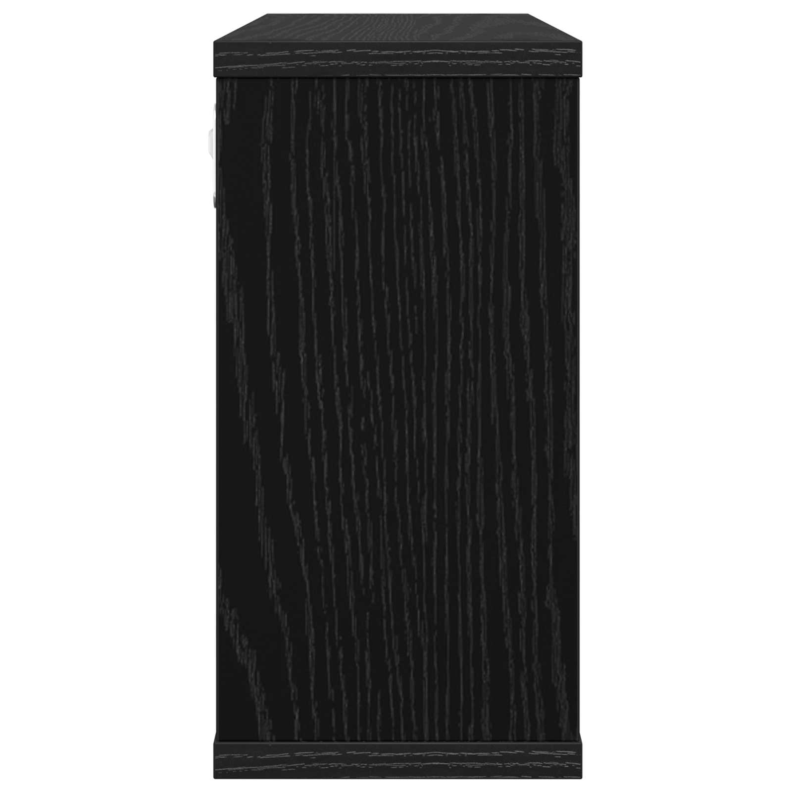 Schweberegale 2 Stk. Schwarze Eiche 80 x 15 x 30 cm – Ansicht 5