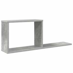 vidaXL Seinale kinnitatavad riiulid Betoonhall 80 x 15 x 30 cm