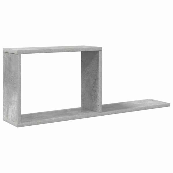 vidaXL Seinale kinnitatavad riiulid Betoonhall 80 x 15 x 30 cm