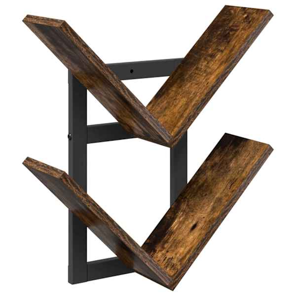 vidaXL Seina h&otilde;ljumine riiul Suitsutatud tamm 43 x 15 x 47 cm