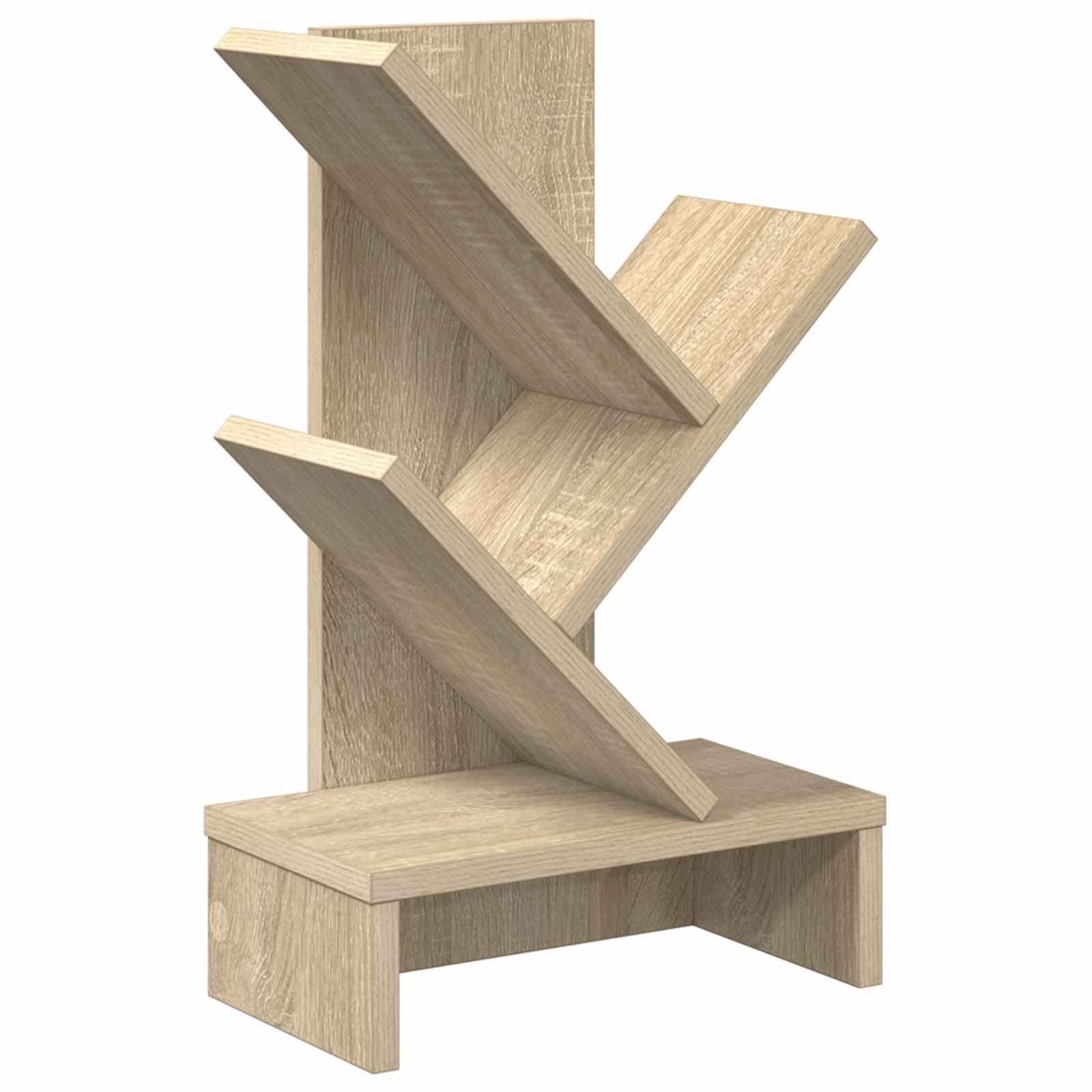 vidaXL Raft de cărți în formă de copac cu 3 etaje 30 x 18 x 48 cm