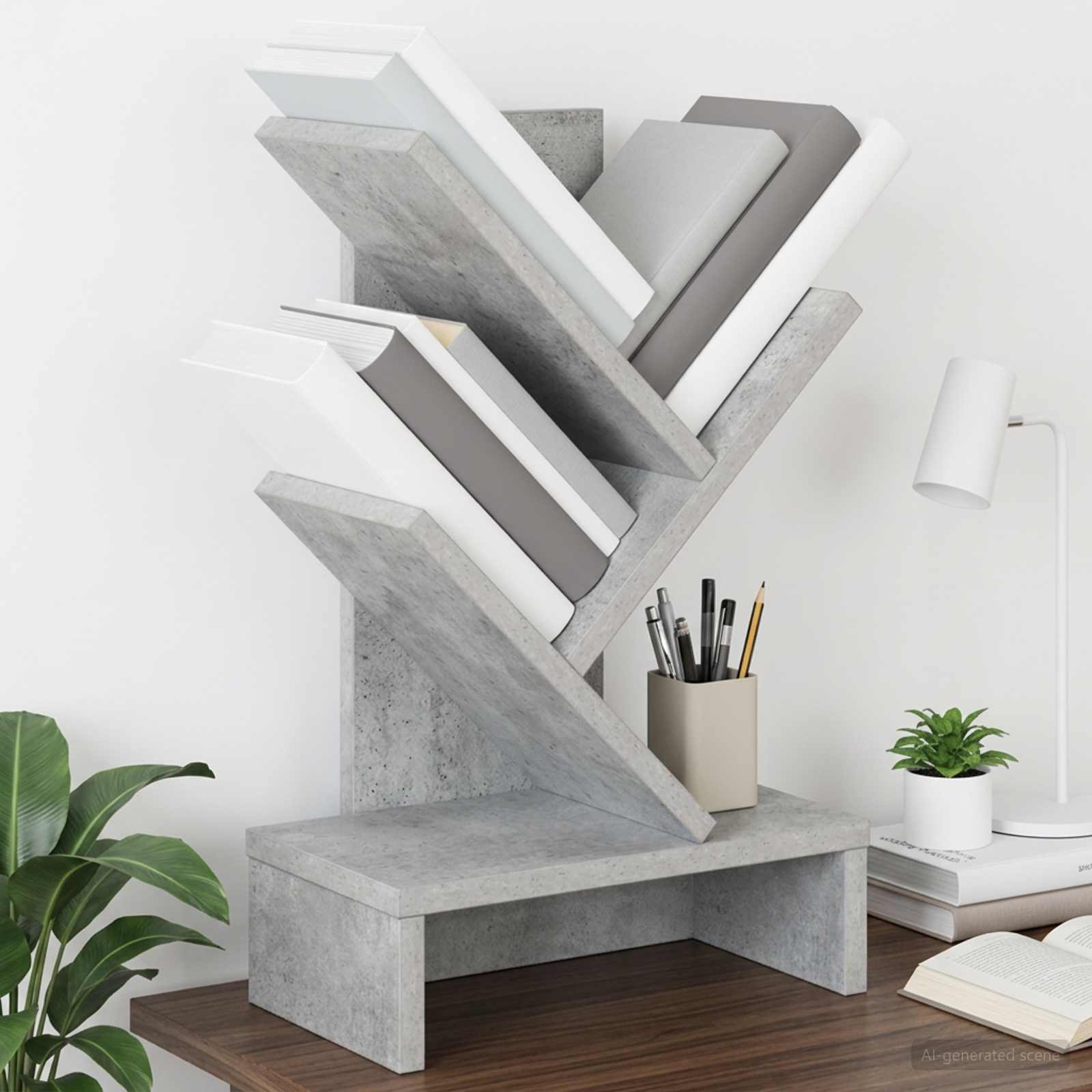 vidaXL Puun Kirjahylly 3-tasoa 30 x 18 x 48 cm Tekninen puu