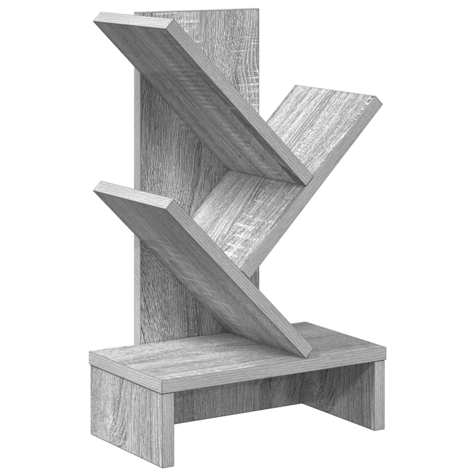vidaXL Raft de cărți în formă de copac cu 3 etaje 30 x 18 x 48 cm
