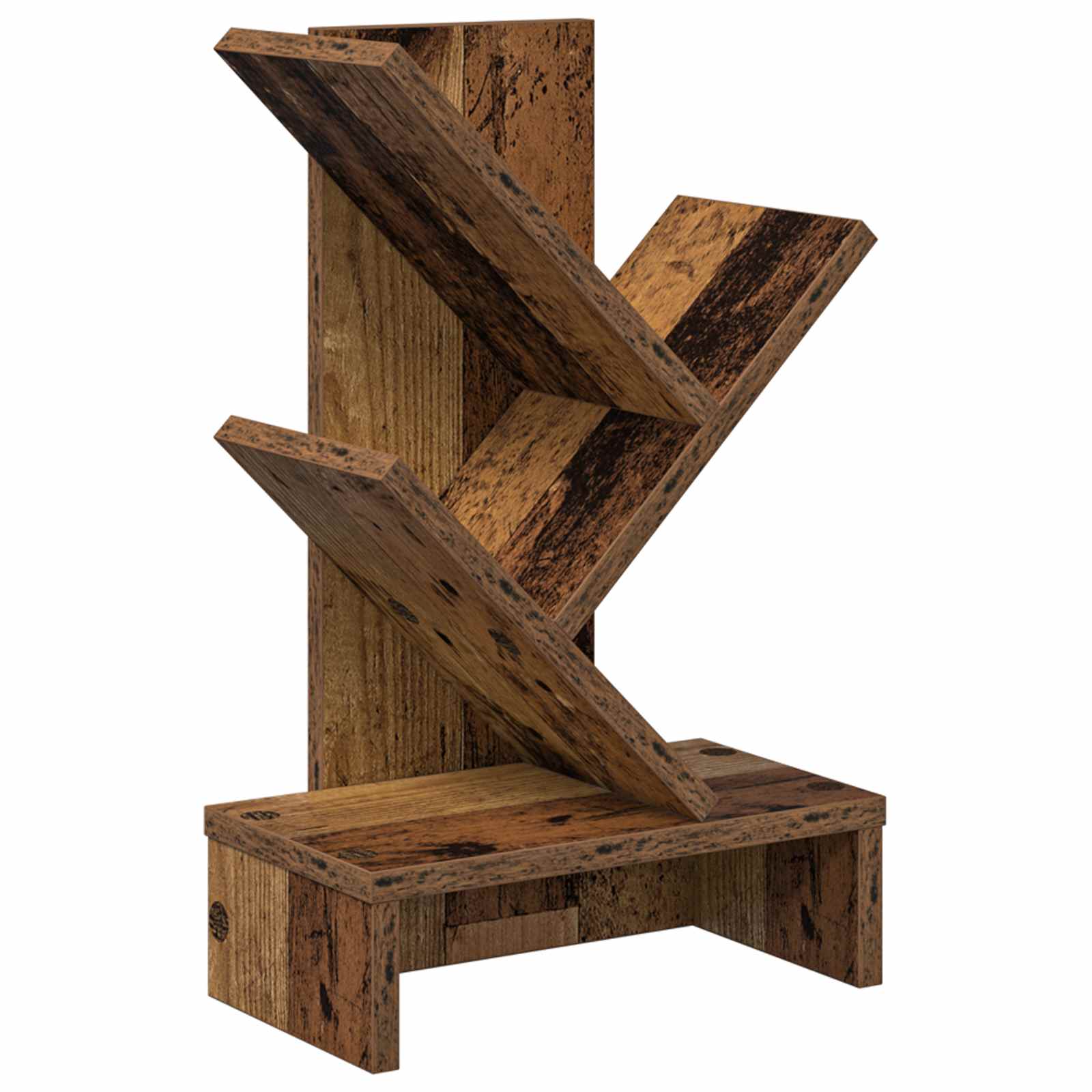vidaXL Raft de cărți în formă de copac cu 3 etaje 30 x 18 x 48 cm