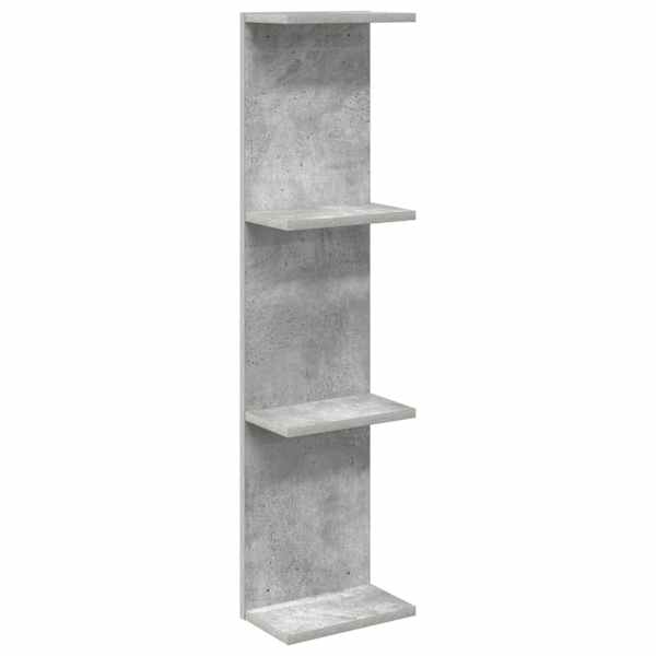 vidaXL Seinariiul Betoonhall 25 x 15 x 100 cm Tehispuit