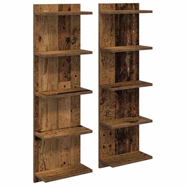 vidaXL Seinariiul 2 tk Vana puit 30 x 15 x 100 cm Tehispuit