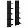 vidaXL Seinariiul 2 tk Must tamm 22 x 15 x 100 cm Tehispuit