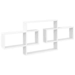 vidaXL Seinariiul Valge 130 x 10 x 50 cm Tehispuit