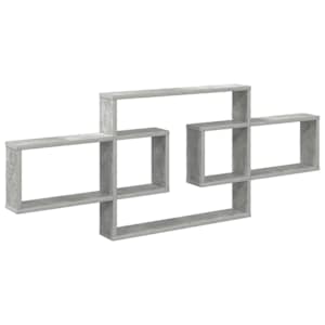 vidaXL Seinariiul Betoonhall 130 x 10 x 50 cm Tehispuit