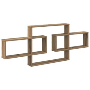 vidaXL Seinariiul Artisan tamm 130 x 10 x 50 cm Tehispuit