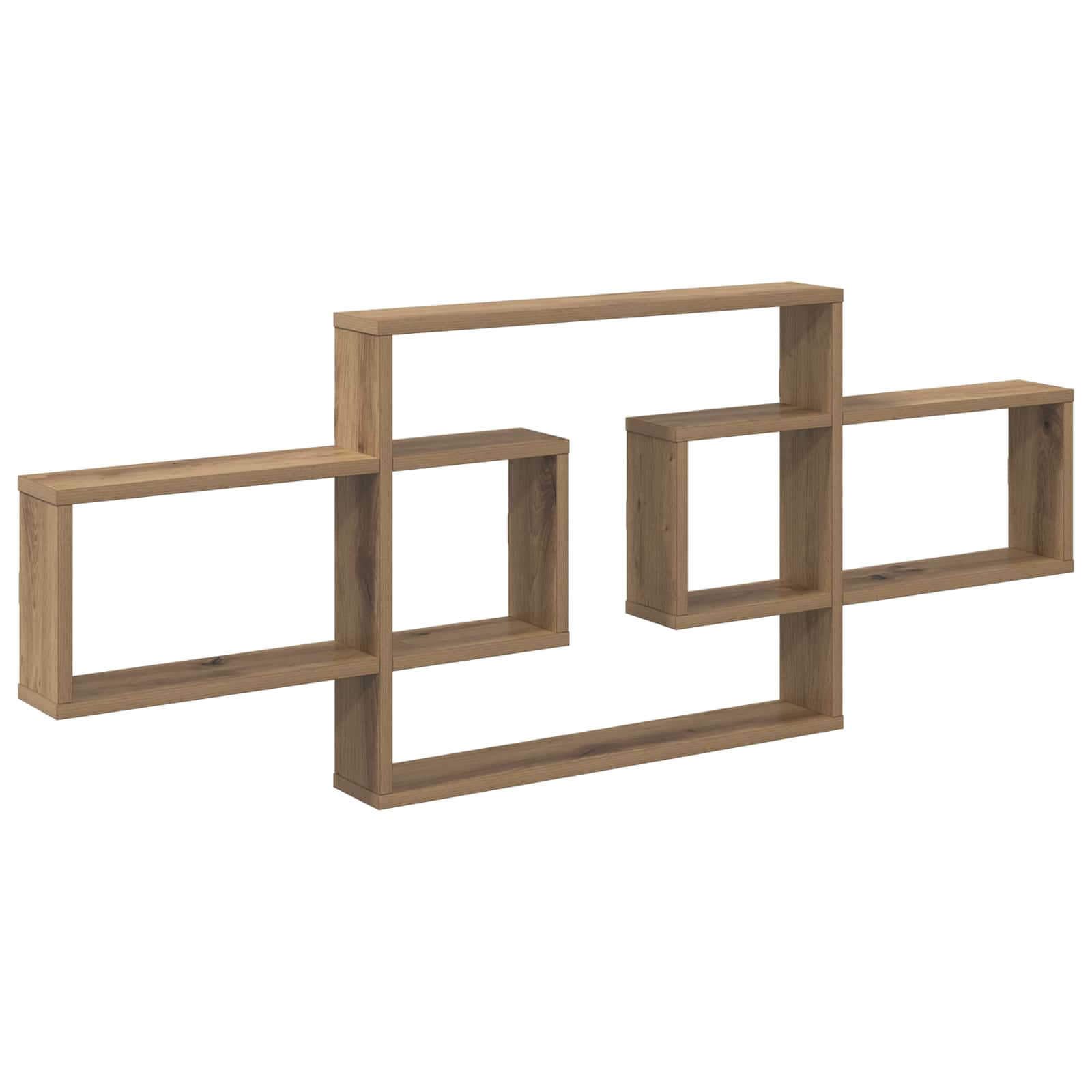 vidaXL Raft de perete Stejar Artizanal 130 x 10 x 50 cm Lemn prelucrat
