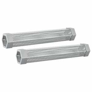 vidaxl suitsutoru 2 tk 5 x 5 x 30 cm Roostevaba teras 304 H&otilde;bedane