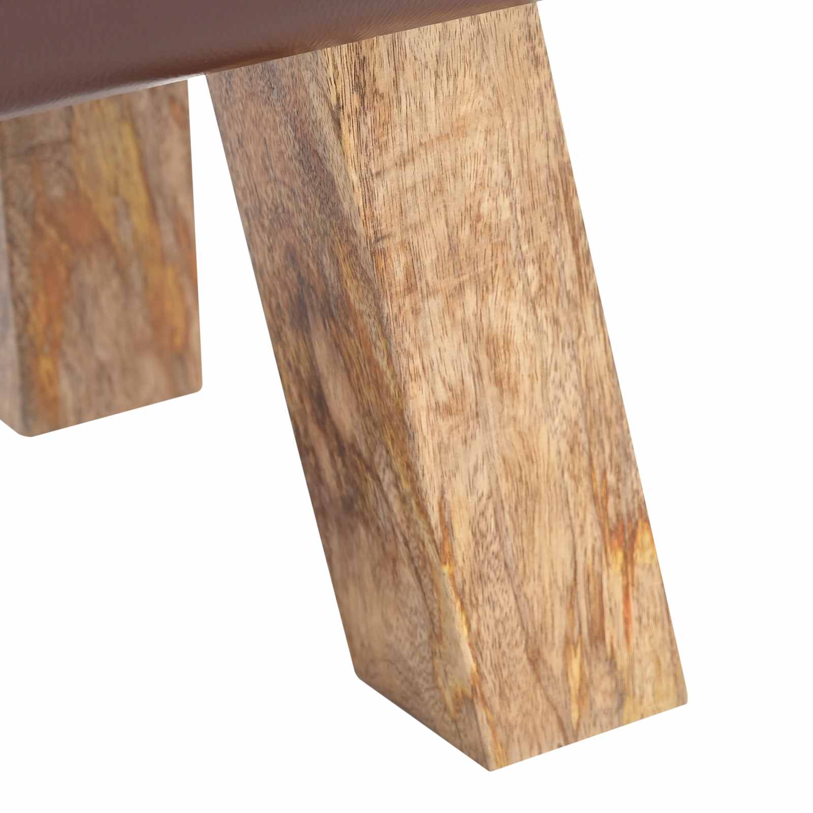 Penkki 40 x 30 x 45 cm Aitoa Nahkaa Tumma ruskea - Image 6
