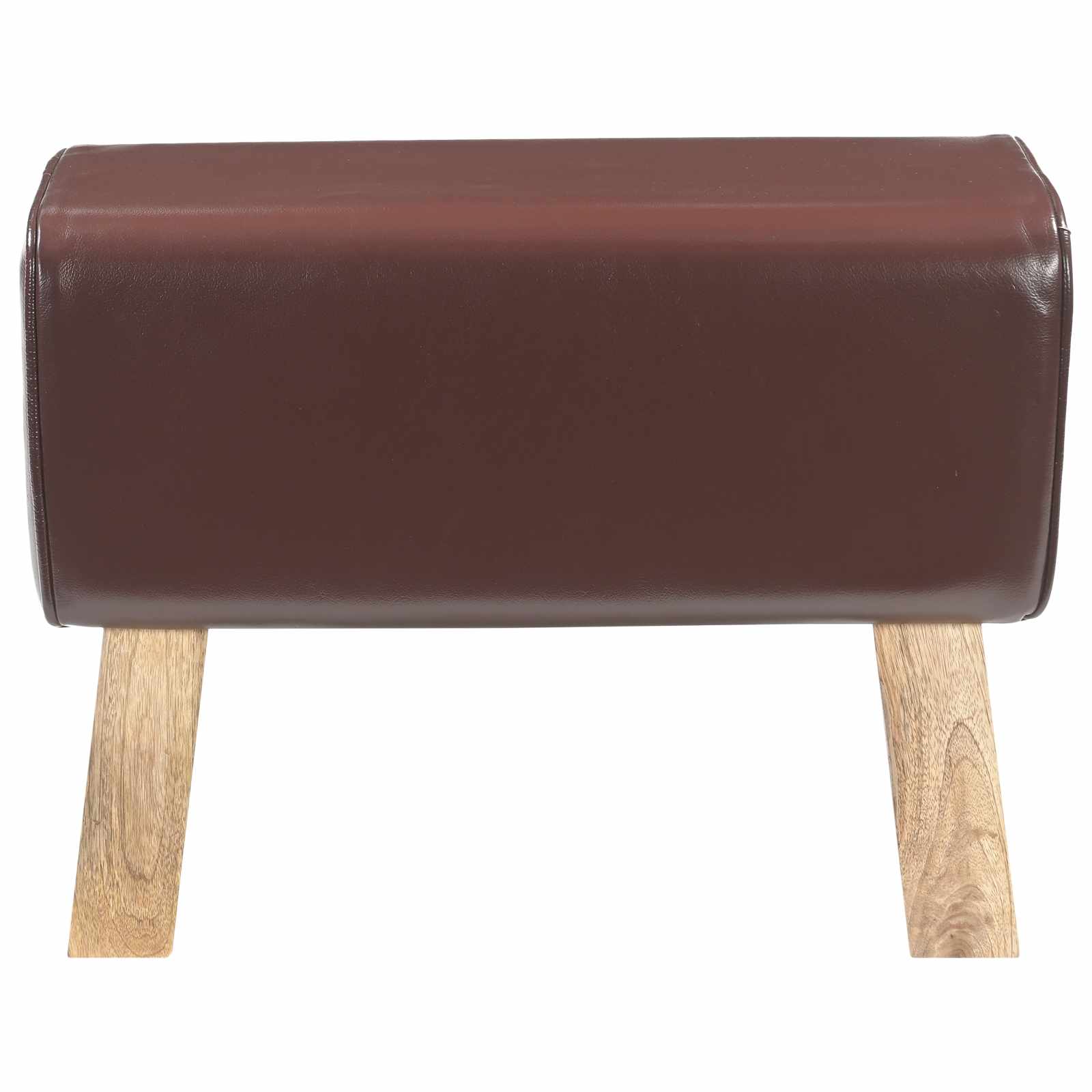 Penkki 60 x 30 x 45 cm Aitoa Nahkaa Tumma ruskea - Image 2