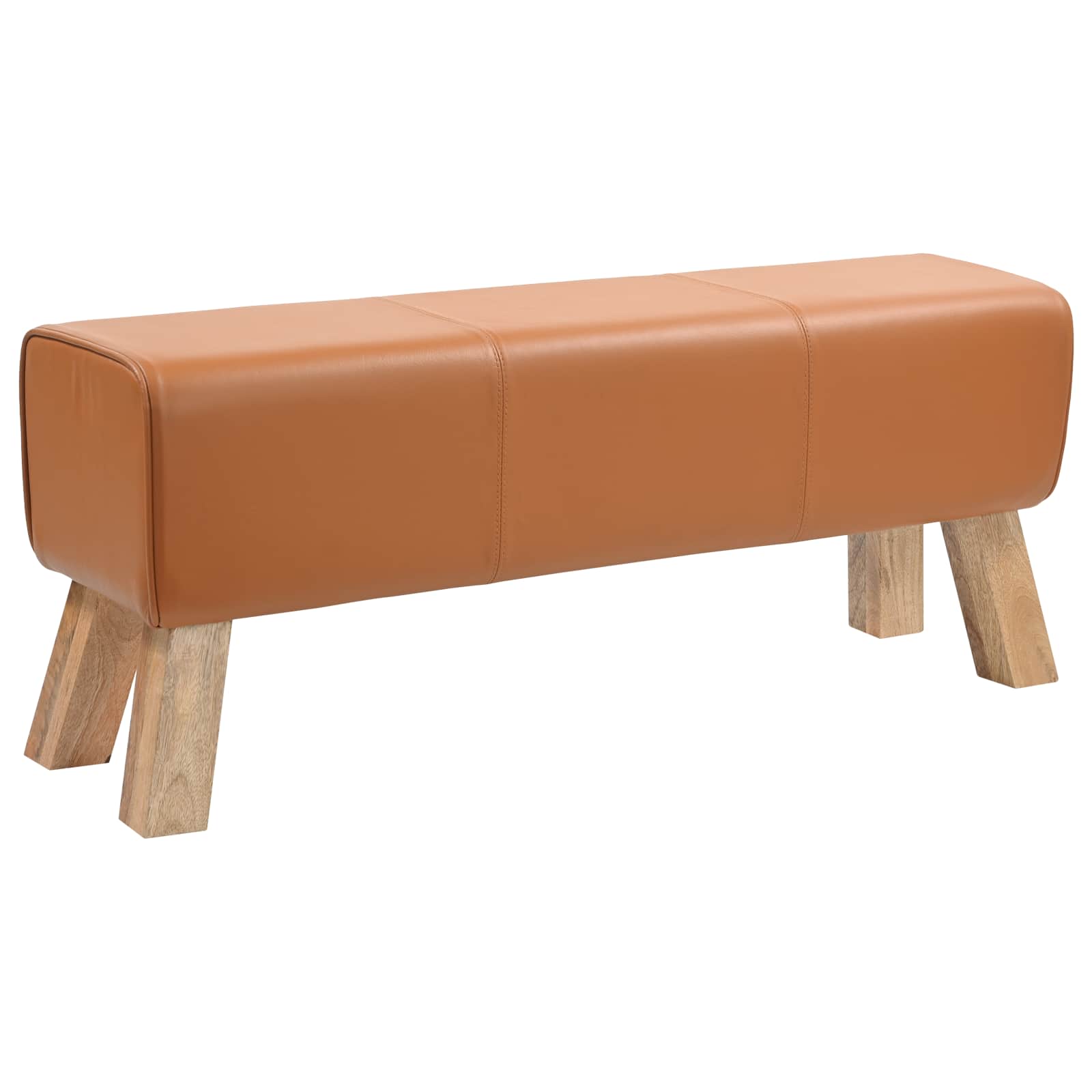 Penkki 110 x 30 x 45 cm Aitoa Nahkaa Ruskea