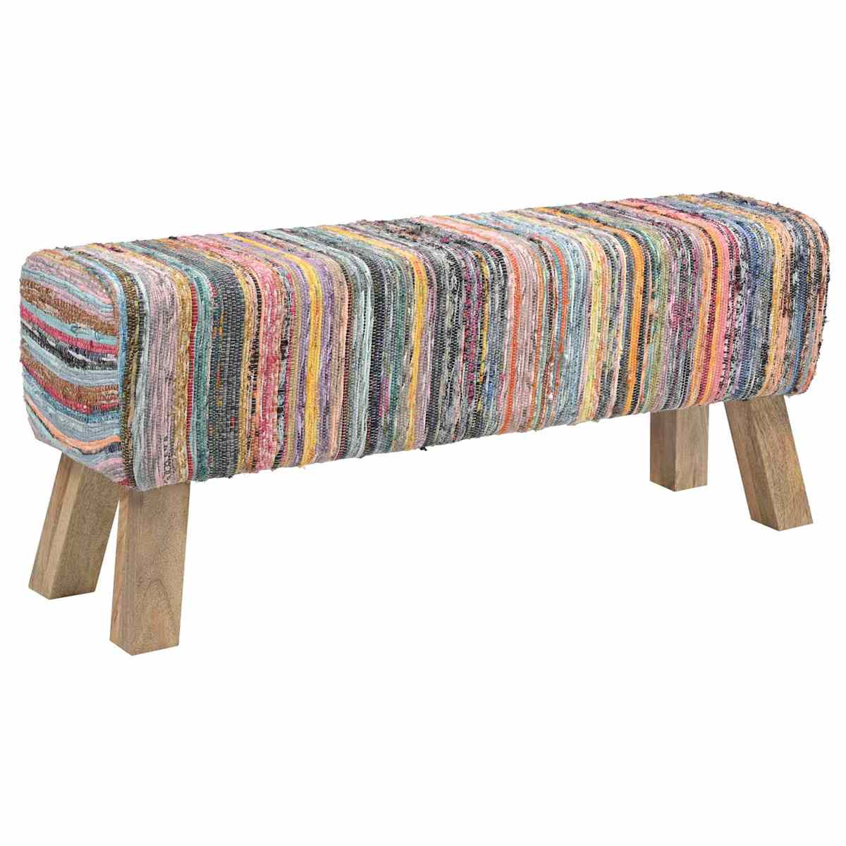 Bænk 110 x 30 x 45 cm Ægte Læder - Billede 3