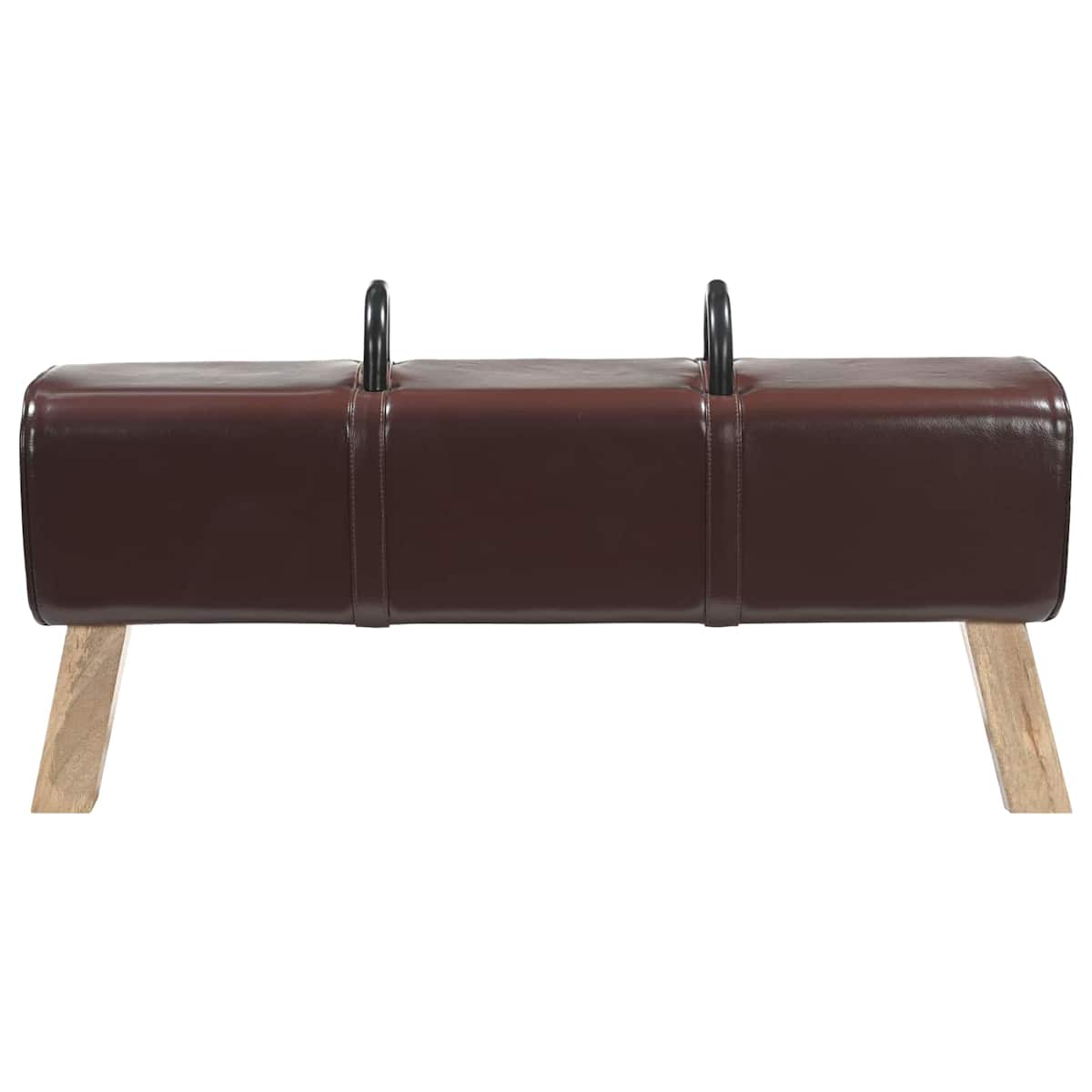 Bænk 110 x 30 x 45 cm Ægte Læder - Billede 3