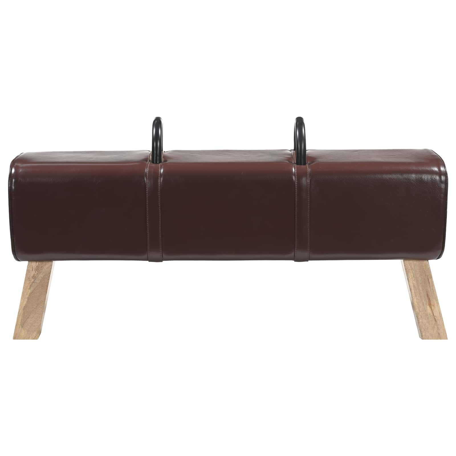 Пейка Тъмен кафяв 110 x 30 x 45 см Истинска — изображение 2