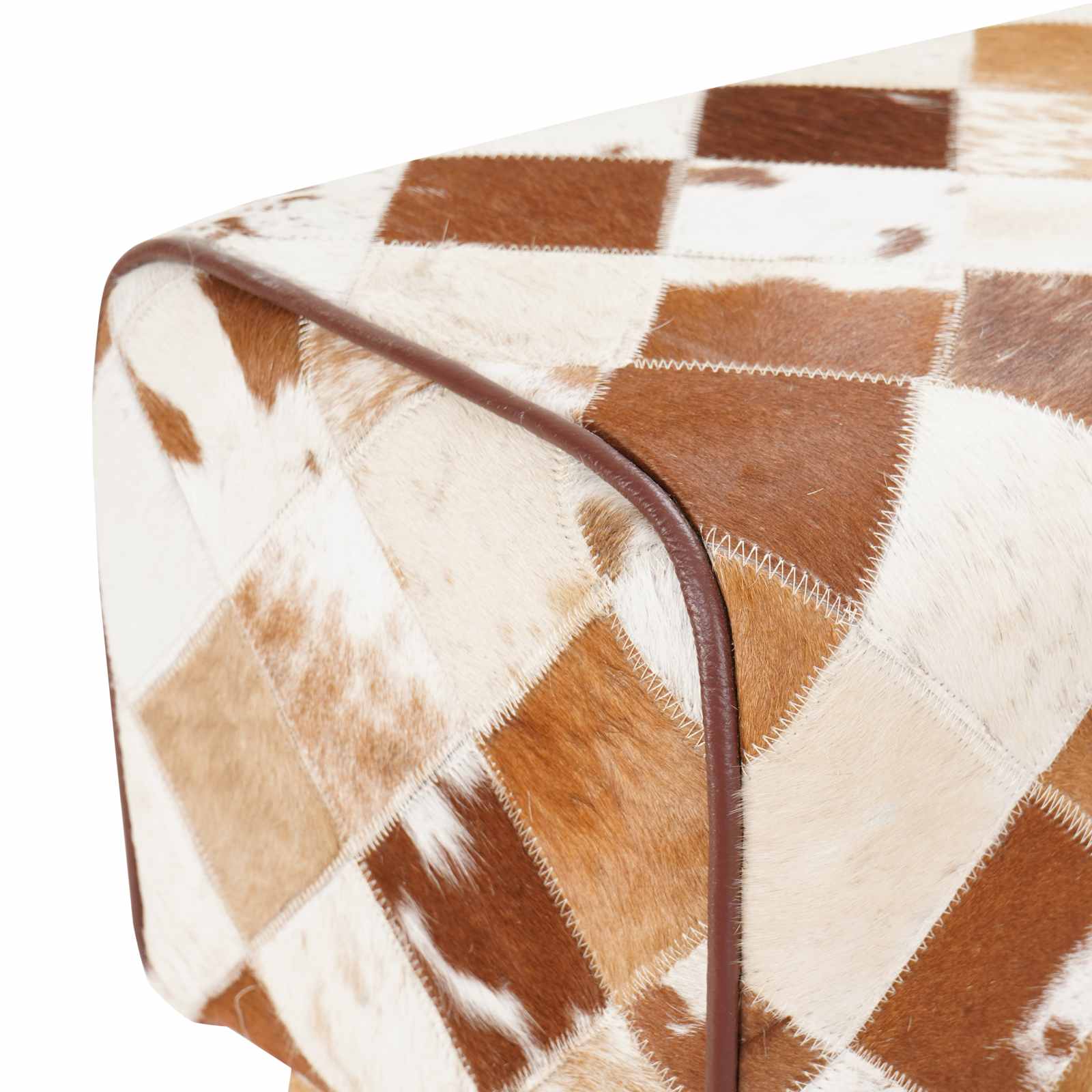 Barski stol 2 kos Rjav patchwork 44 x 33 x 74 cm Pravo usnje
