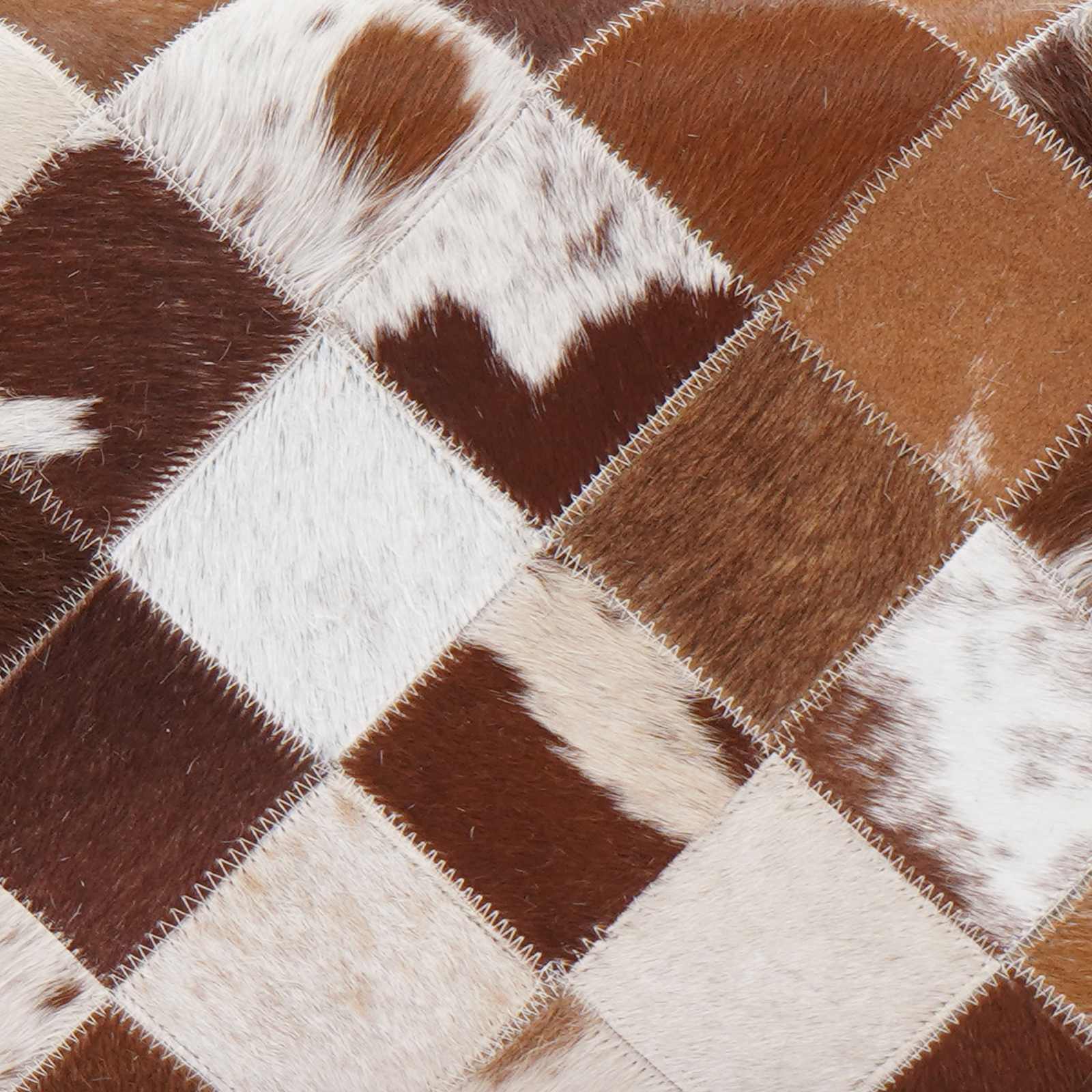 Barski stol 2 kos Rjav patchwork 44 x 33 x 74 cm Pravo usnje