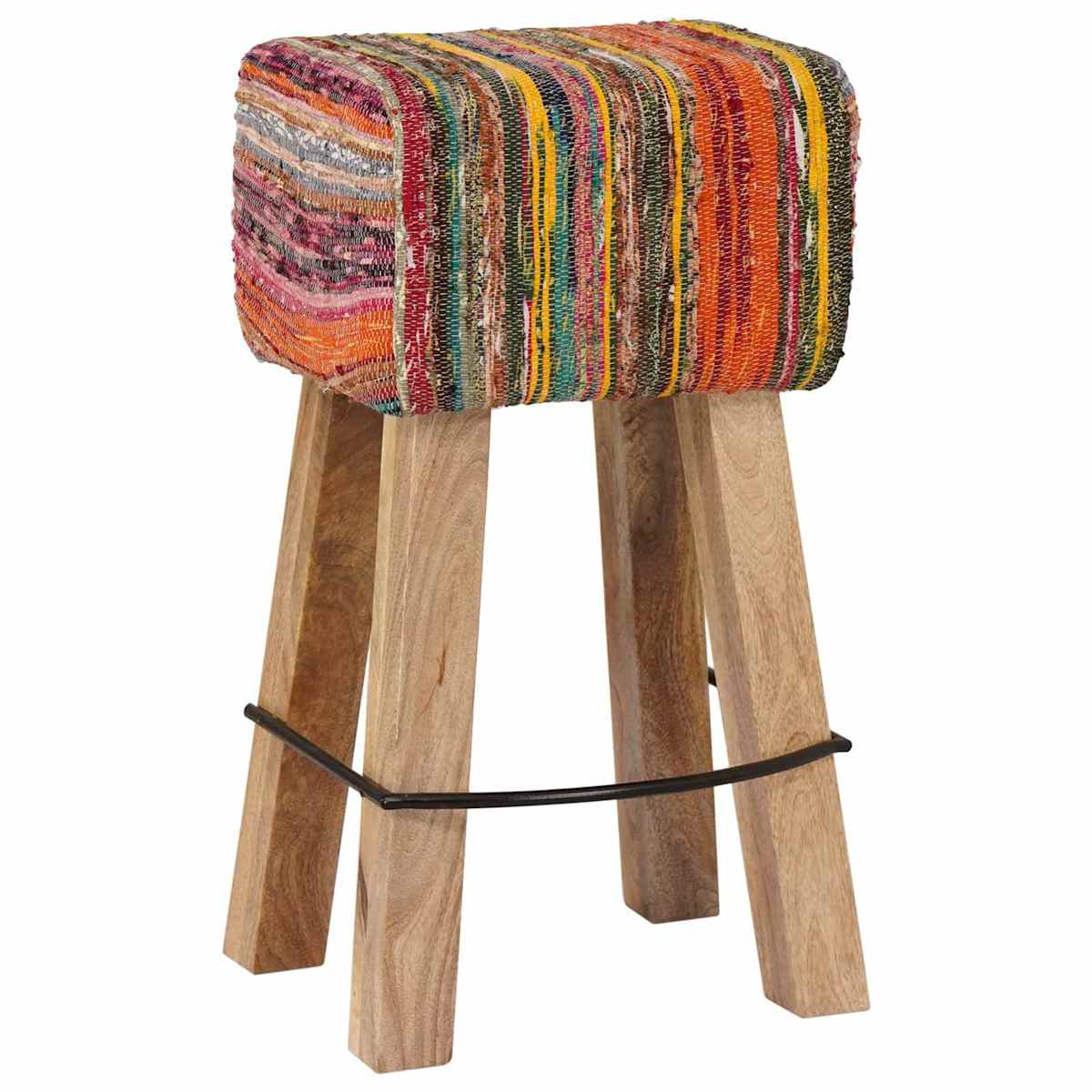 Barstol 2 stk. 44 x 33 x 74 cm Ægte Læder - Billede 5