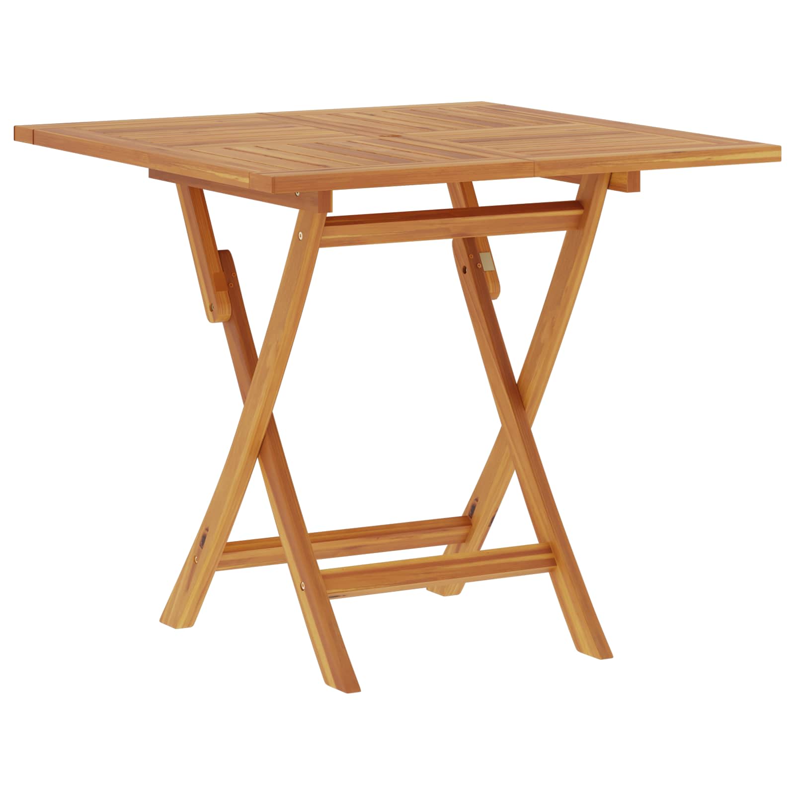 Vouw Tuin Tafel Naturel 90 x 90 x 75 cm Massief Teakhout image 6