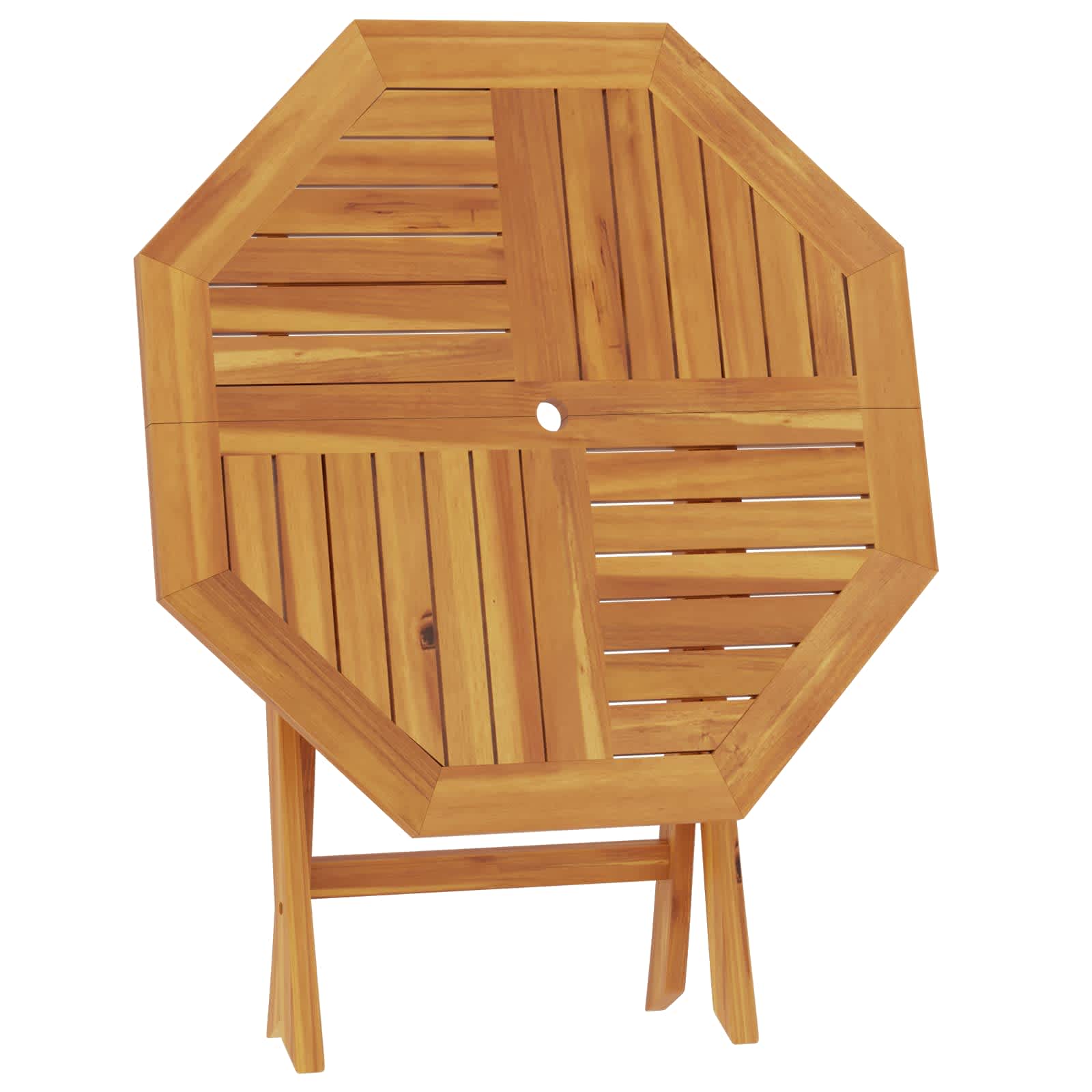 Vouw Tuin Tafel Naturel 90 x 90 x 75 cm Massief Teakhout image 3