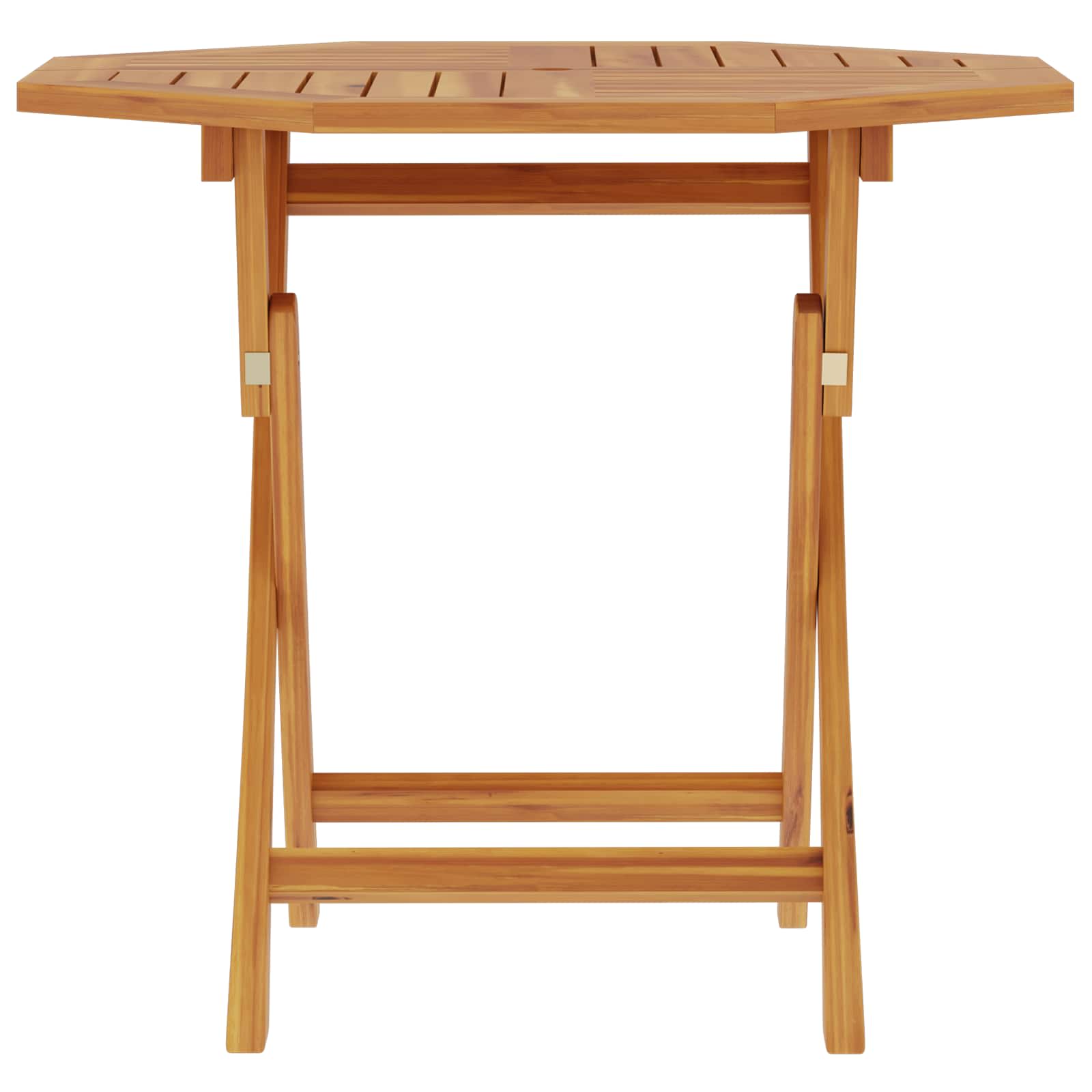Vouw Tuin Tafel Naturel 90 x 90 x 75 cm Massief Teakhout image 4