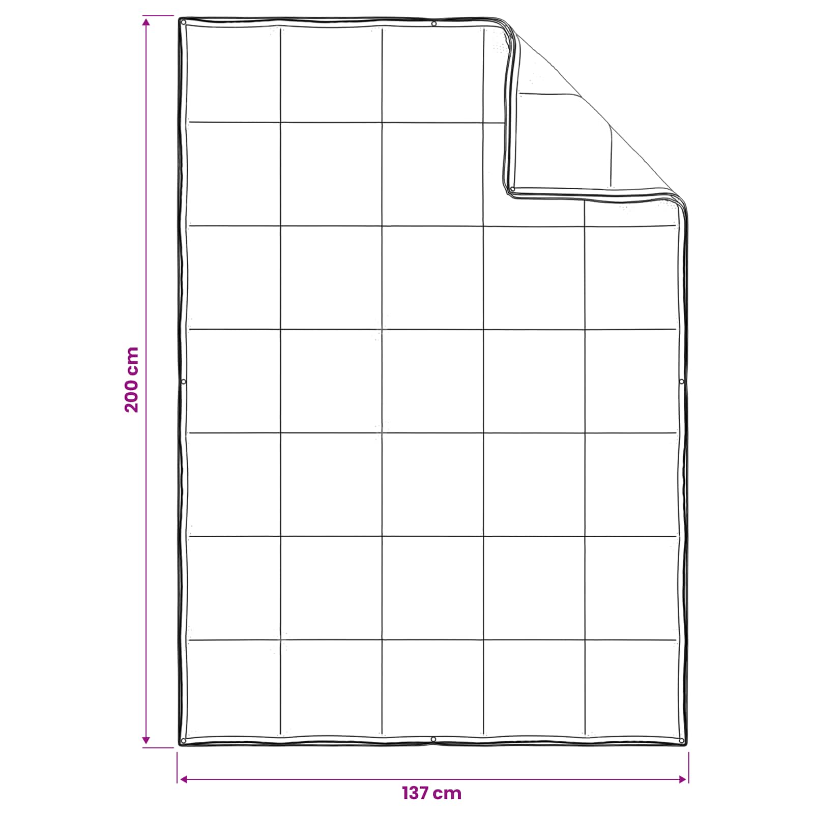 Jaar Rond Dekbed Set 2 st 137 x 200 cm Alle seizoenen Wit image 8