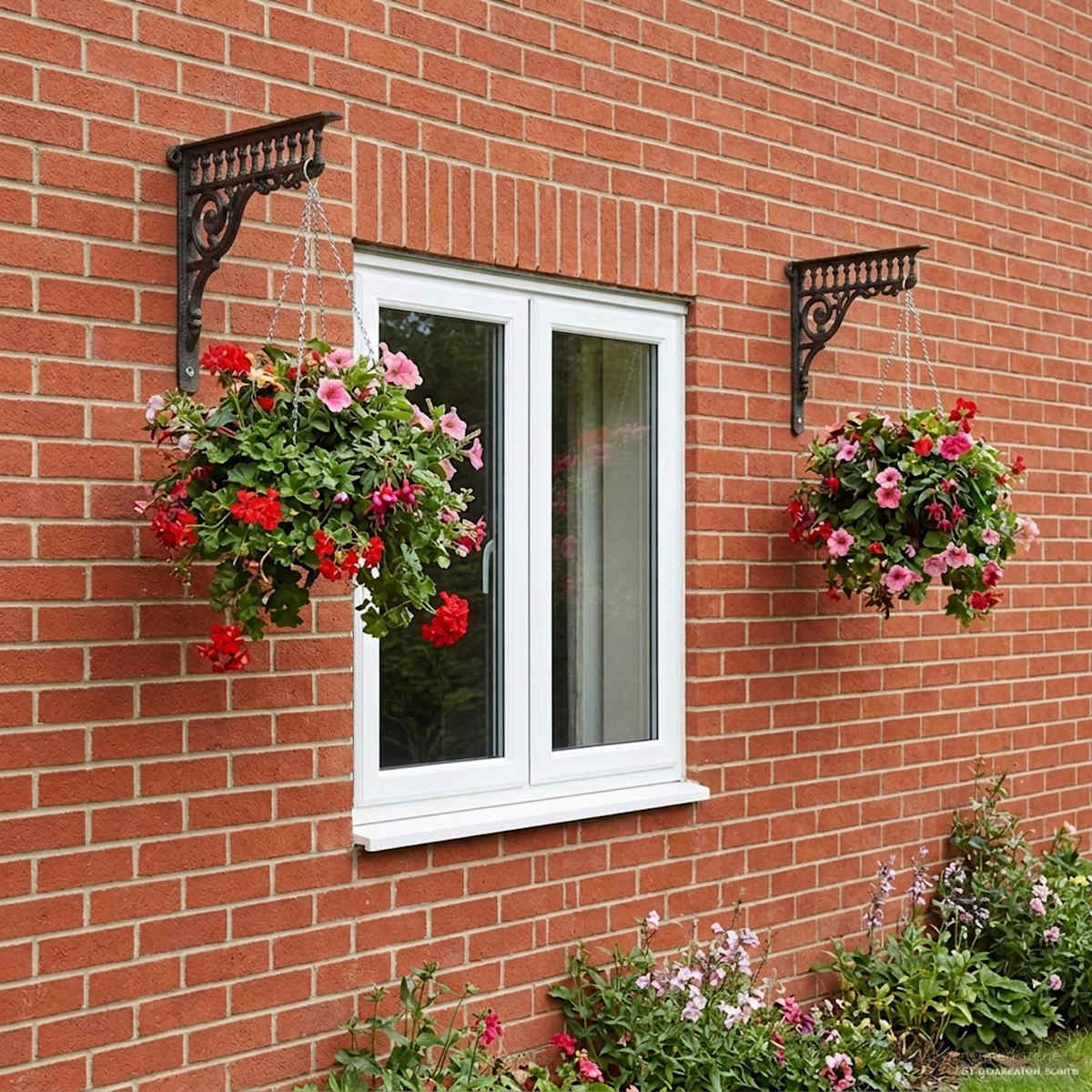 Væghylde beslag 27,5 x 23 x 4 cm Stål - Billede 5