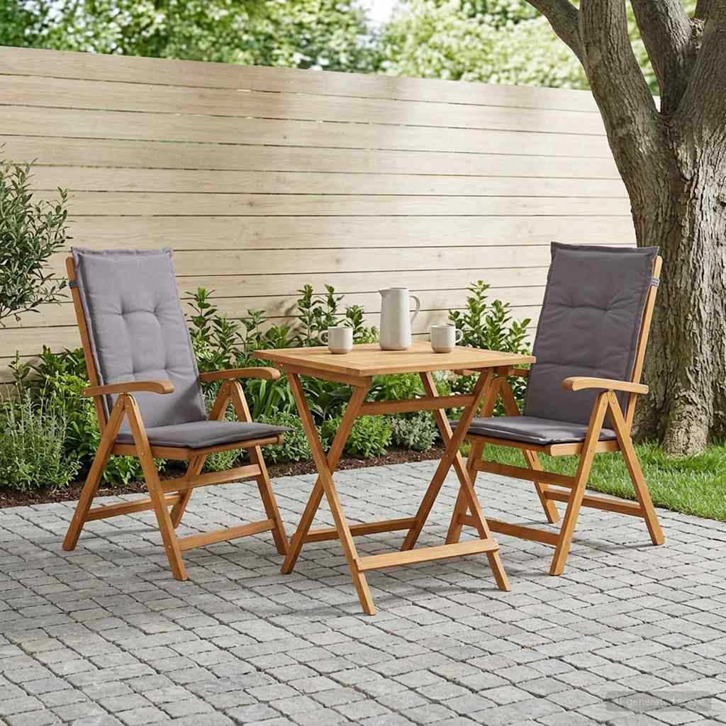 Recliner Tuinstoelen 2 st Naturel Massief Acaciahout image 1