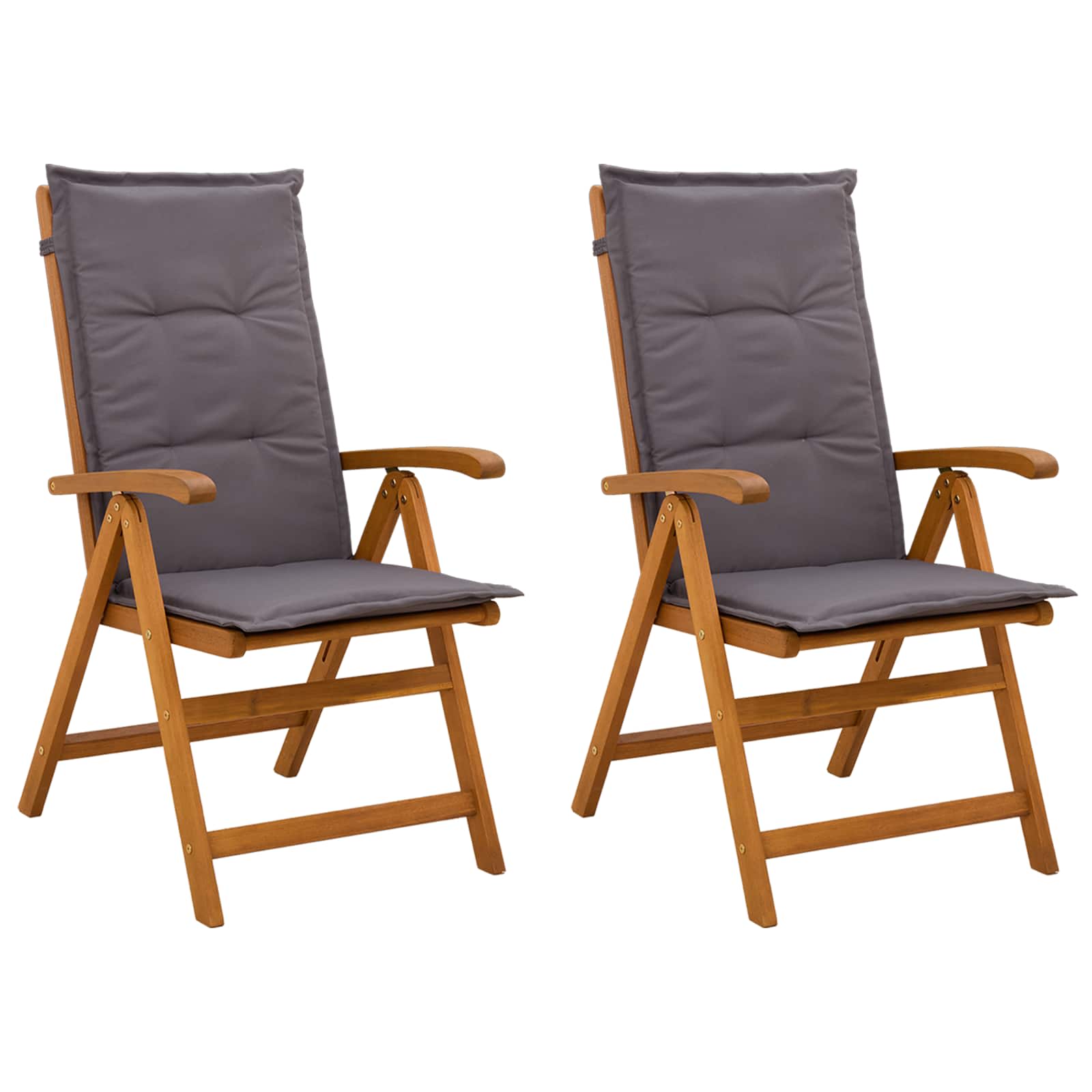 Recliner Tuinstoelen 2 st Naturel Massief Acaciahout image 2