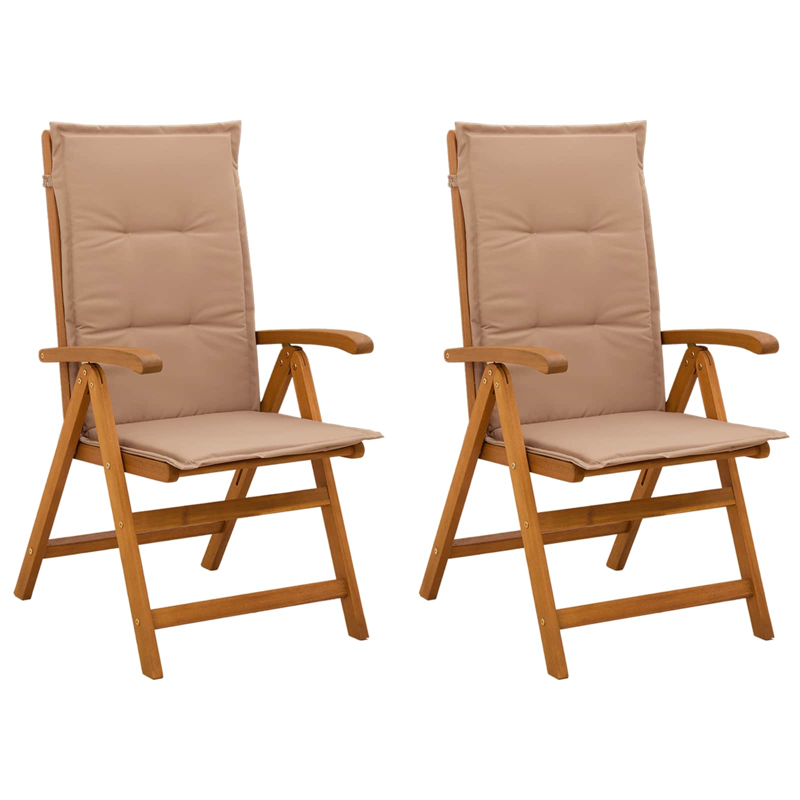 Recliner Tuinstoelen 2 st Naturel Massief Acaciahout image 2