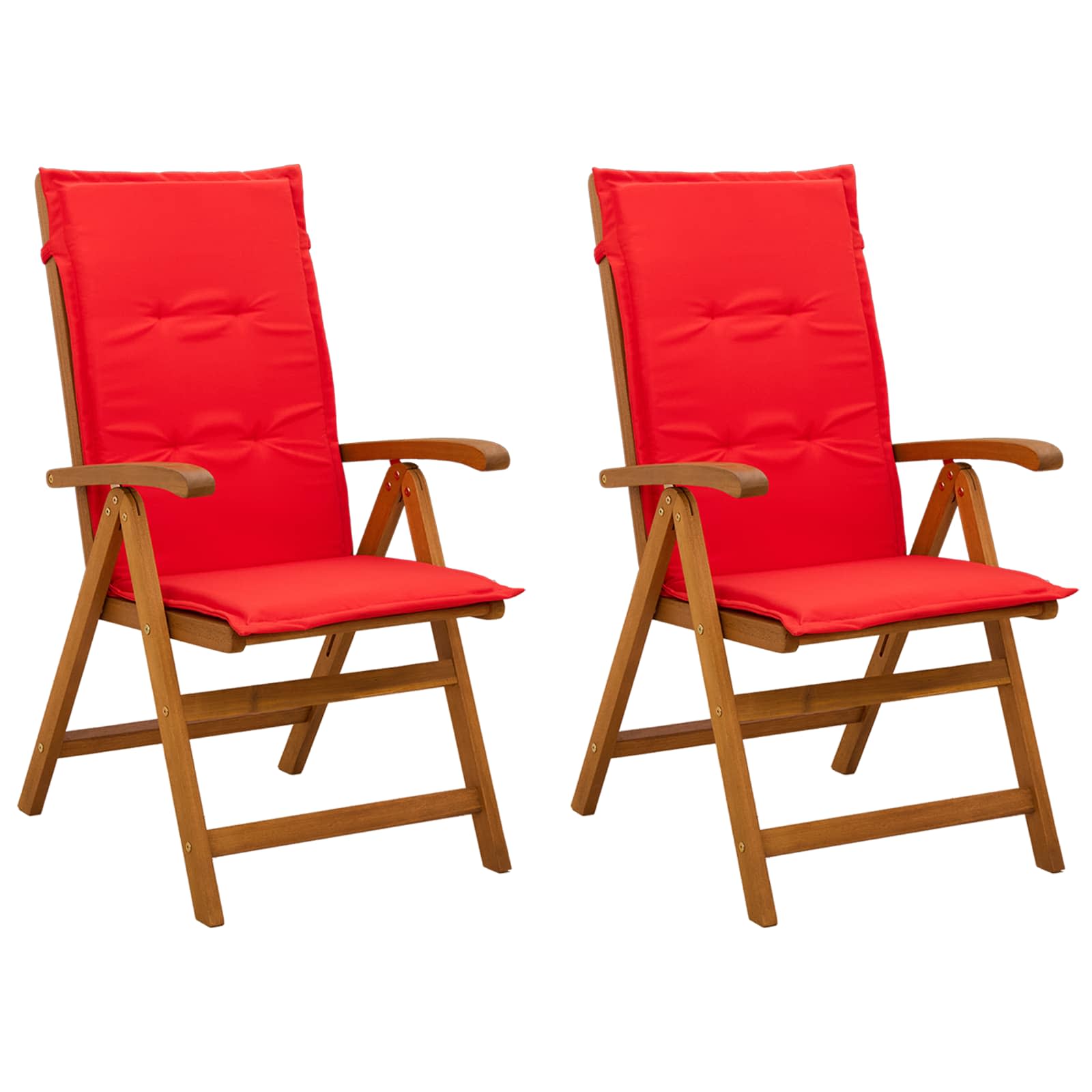 Recliner Tuinstoelen 2 st Naturel Massief Acaciahout image 2