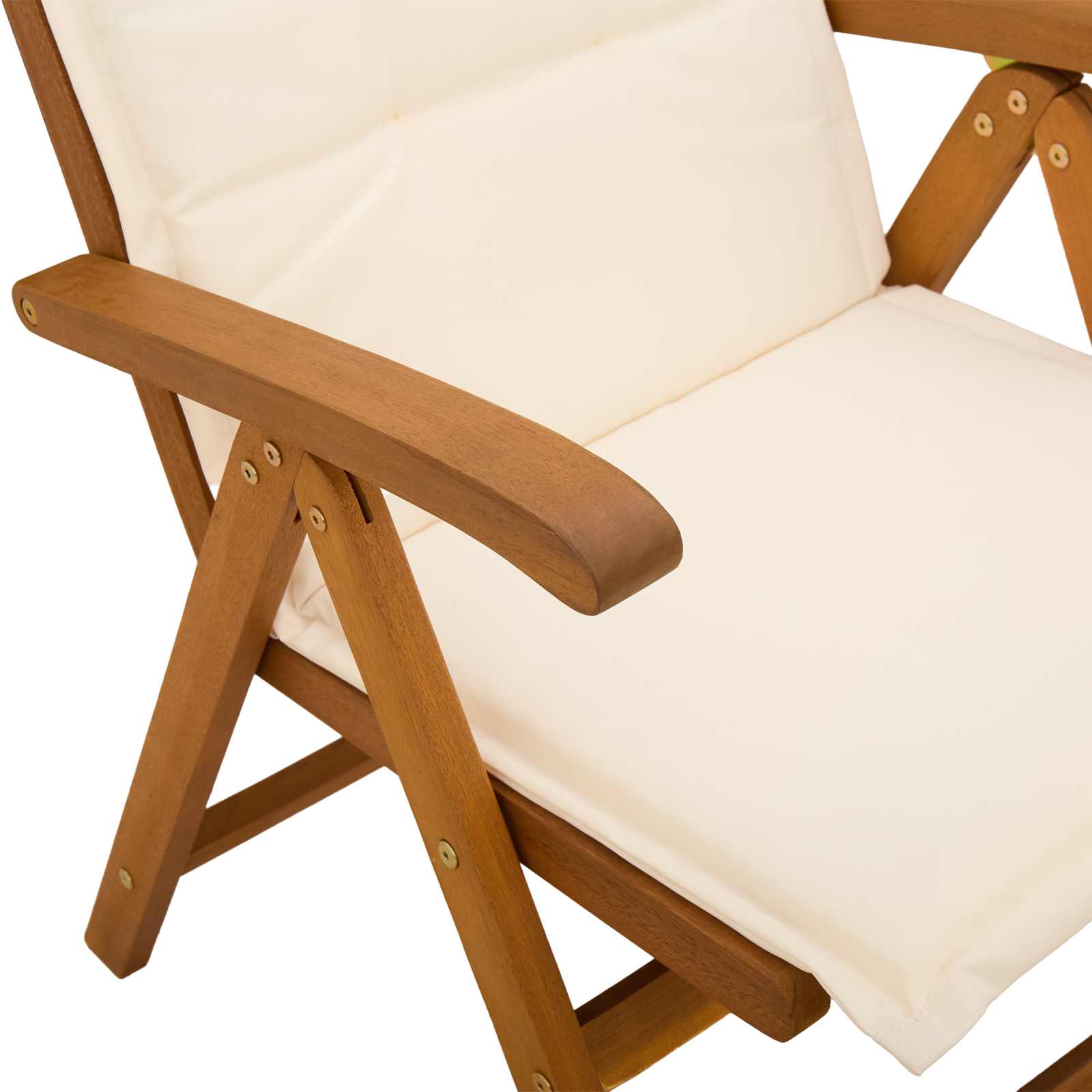 Recliner Tuinstoelen 3 st Naturel Massief Acaciahout image 5