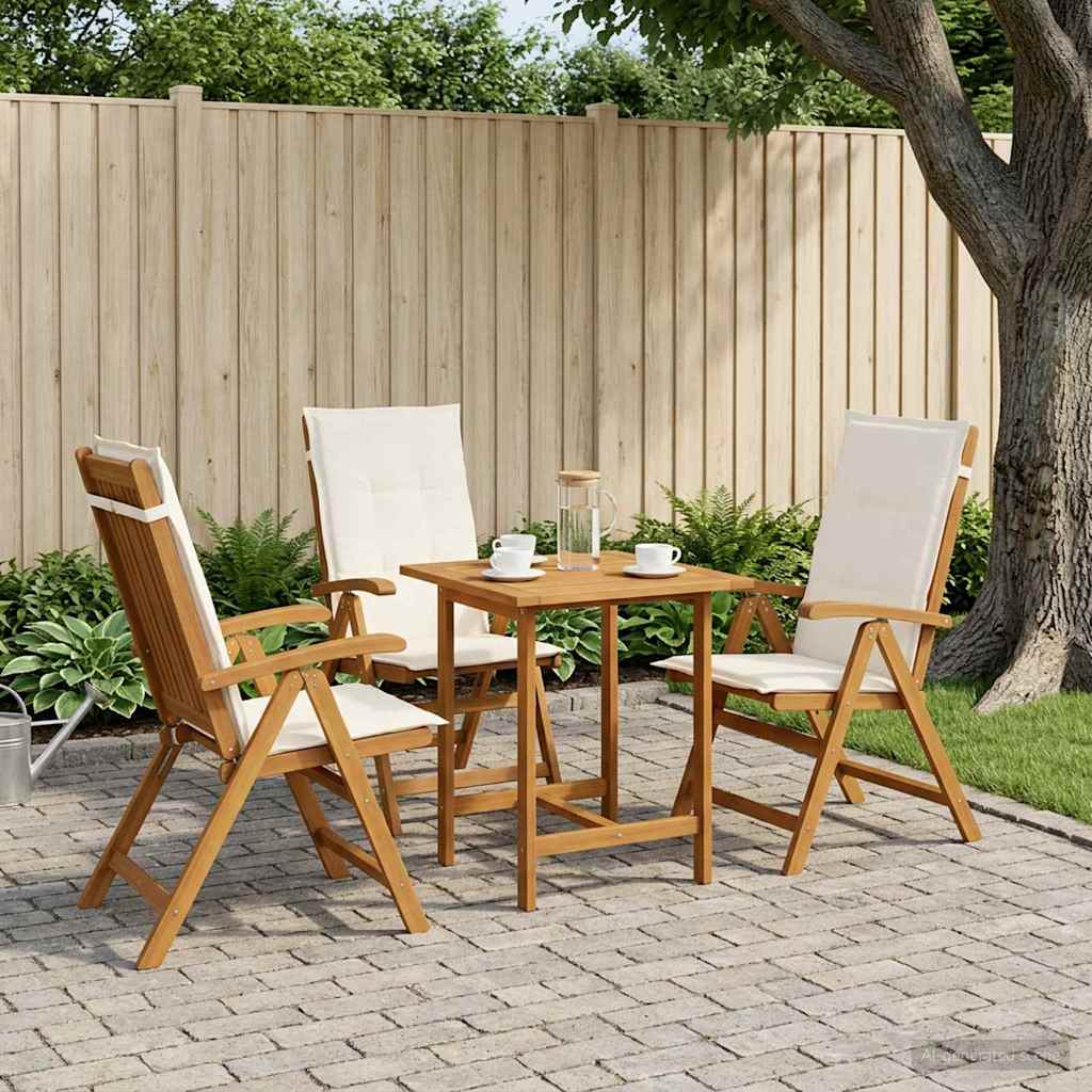 Recliner Tuinstoelen 3 st Naturel Massief Acaciahout image 1