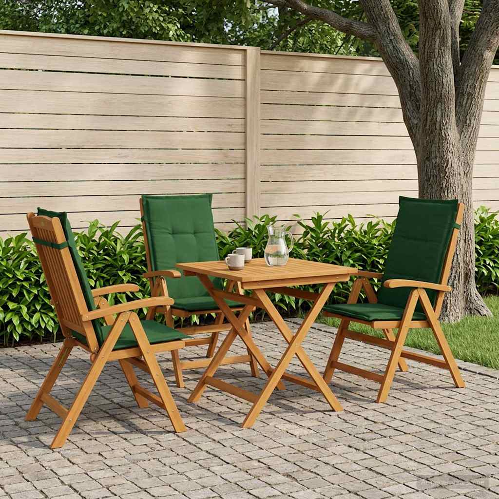 Recliner Tuinstoelen 3 st Naturel Massief Acaciahout image 1