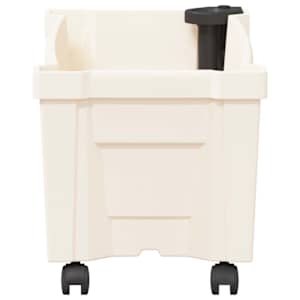 Květináč Calypso s koly Bílá 79 x 35 x 33 cm PP - obrázek 5