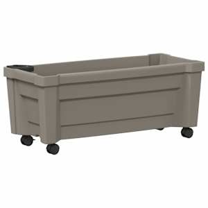 Květináč Calypso s koly Šedá 79 x 35 x 33 cm PP - obrázek 5