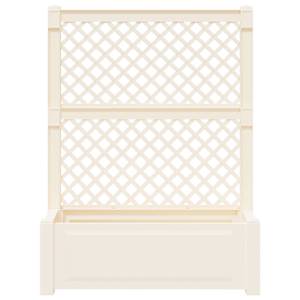 Velký květináč s treláží 2 pcs Bílá 143 x 143 x 133,5 cm PP - obrázek 5