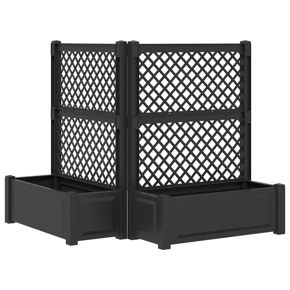 Stor blomsterkasse med espalier PP - Billede 2