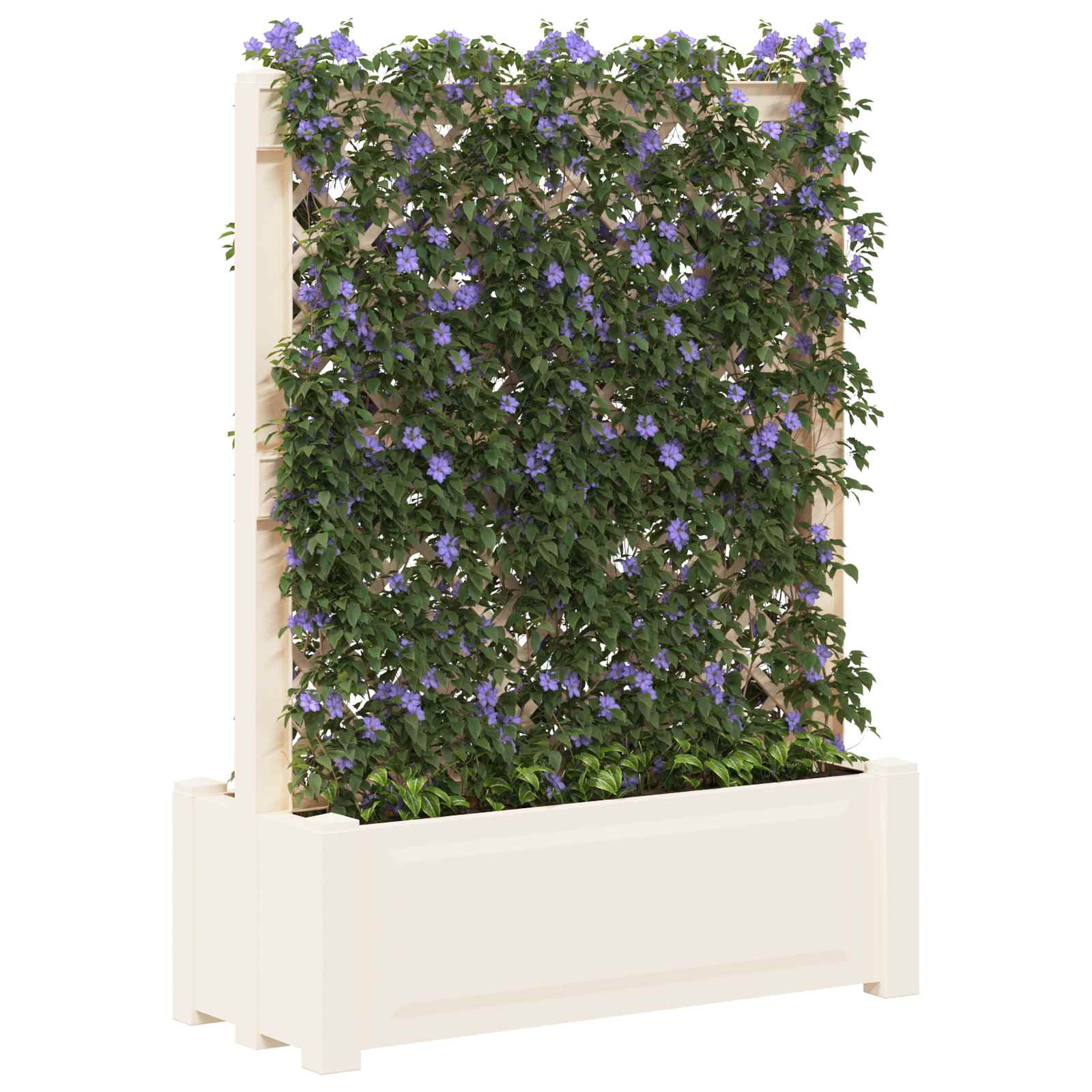 Grote planter met trellis Wit 99,5 x 43 x 133,5 PP image 2