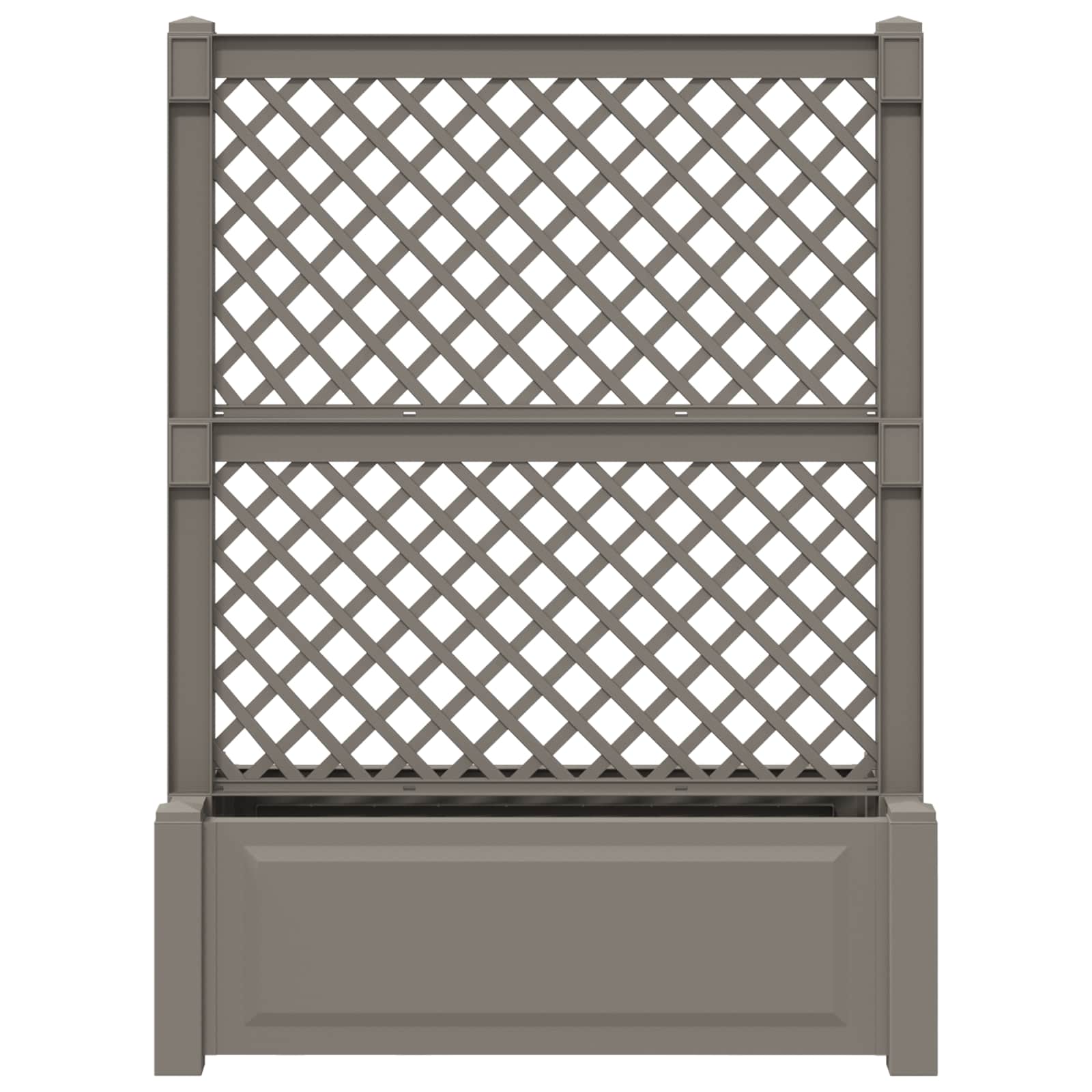 Grote planter met trellis Grijs 99,5 x 43 x 133,5 PP image 3