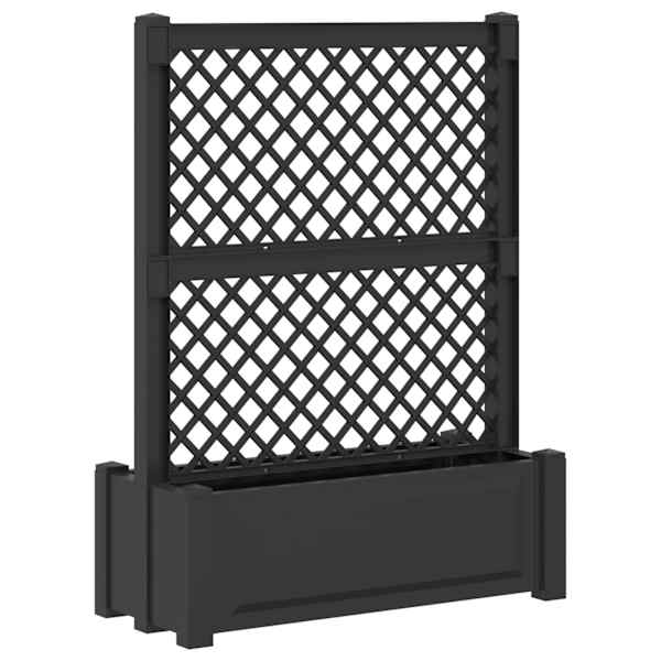vidaXL Suur pott trellisega Antratsiit 99,5 x 43 x 133,5 PP
