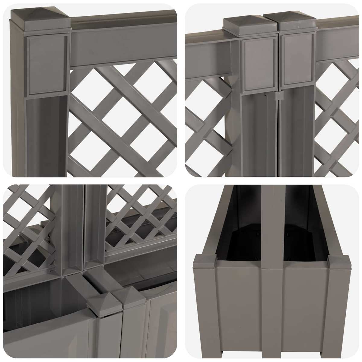 Stor krukke med trellis PP - Billede 6