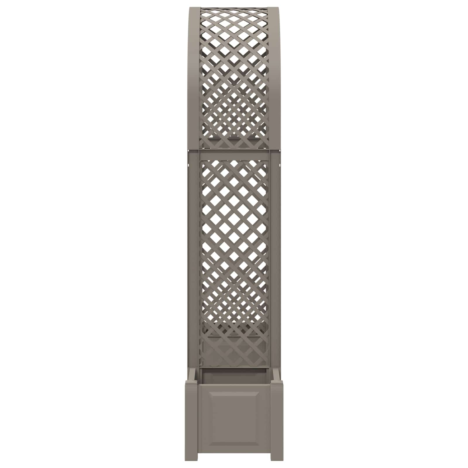 Rozenboog met planter Grijs 168,5 x 43 x 207 cm PP image 4